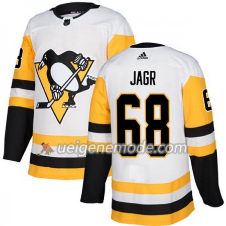 Dame Eishockey Pittsburgh Penguins Trikot Jaromir Jagr 68 Adidas 2017-2018 Weiß Authentic